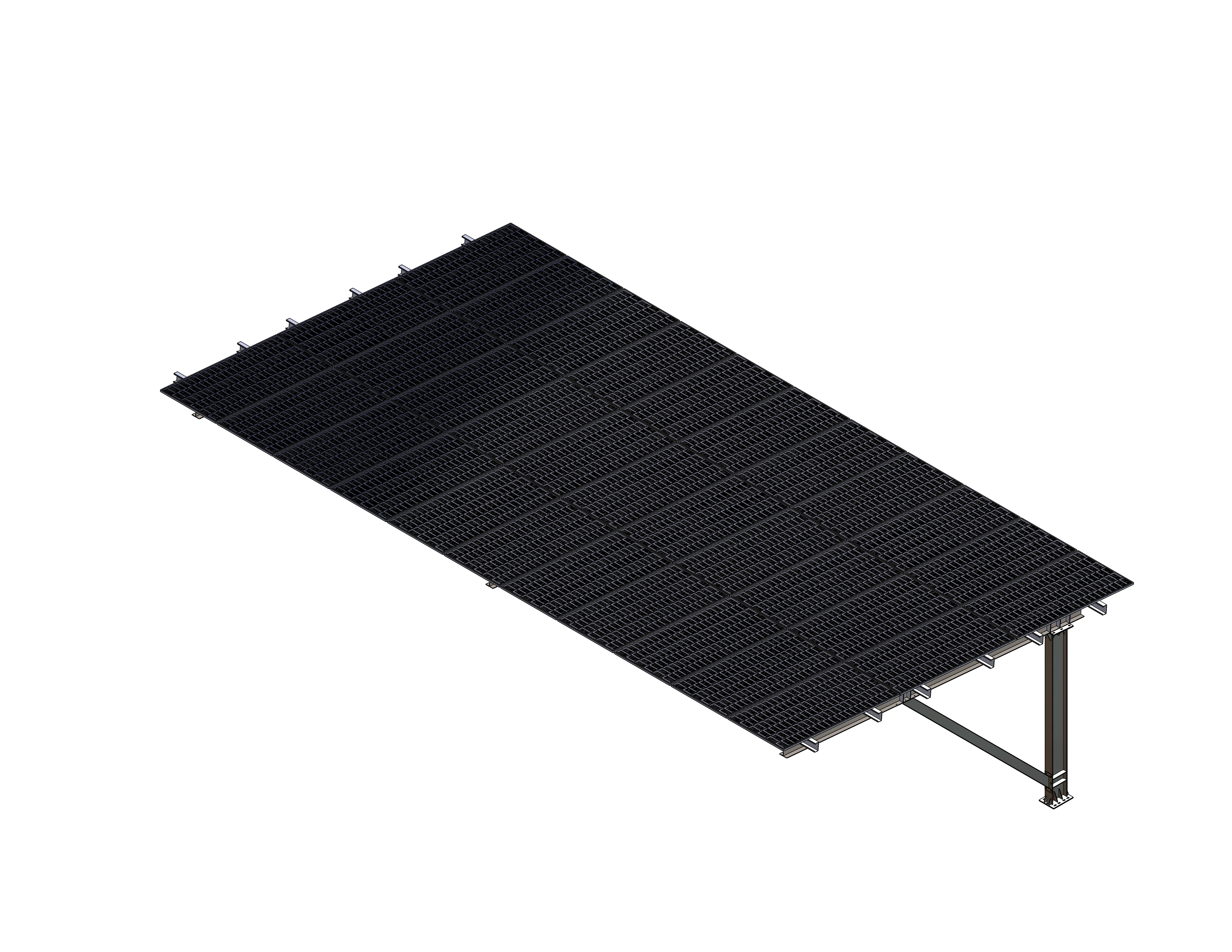 Single-Side Arm Parking Shed